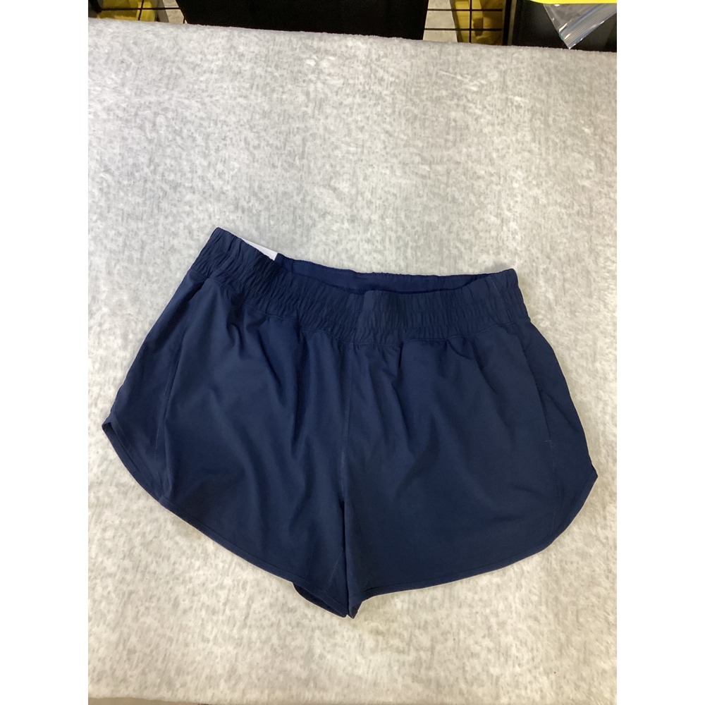 Member's Mark Womens Active Short Navy Blue XL 4 Inch Inseam Moisture Wicking
